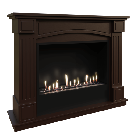 Биокамин в портале Firezo Boston Темный дуб